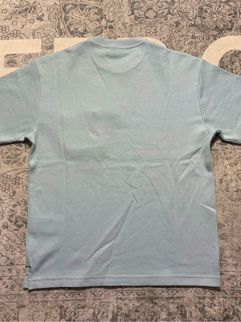 Louis Vuitton Jacquard Pocket Shirt Baby Blue Size M - Picture 2 of 6